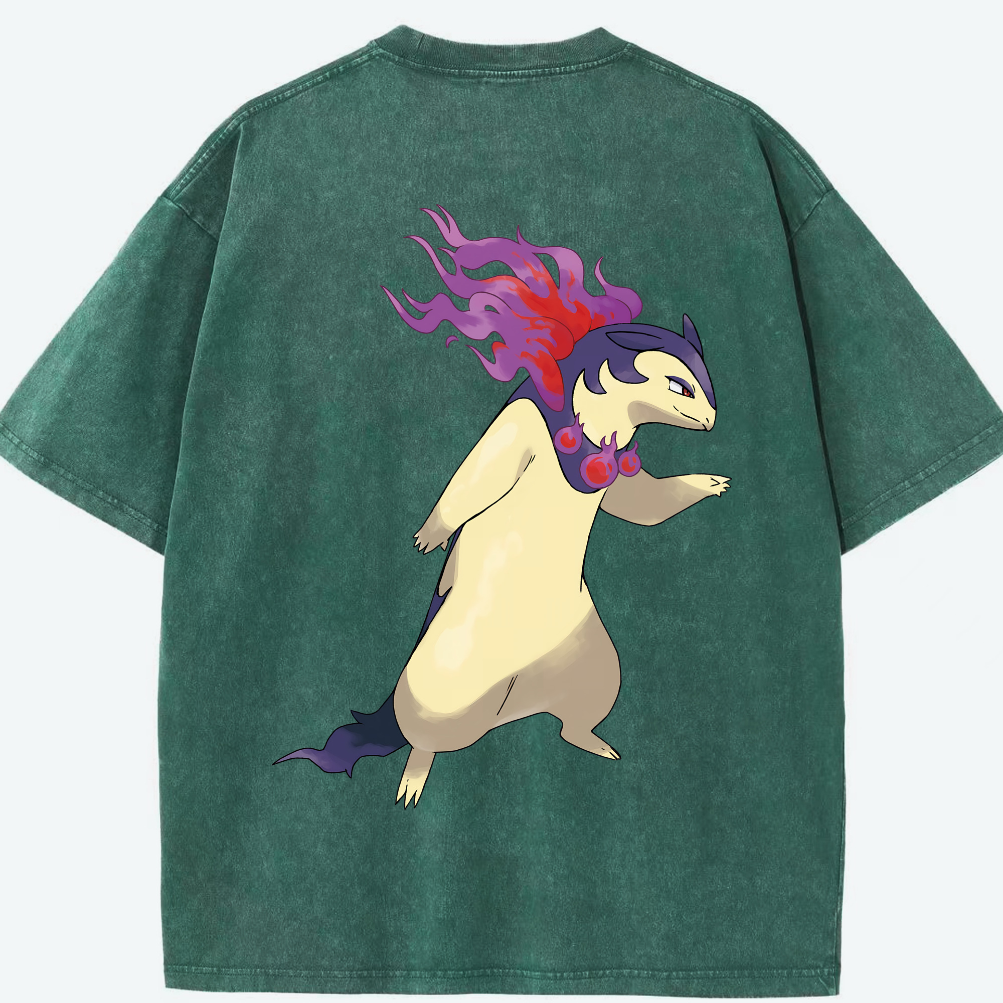 （画像用） ポケットモンスター Pokémon 綿100% ヴィンテージ風 半袖Tシャツ（背面プリント）